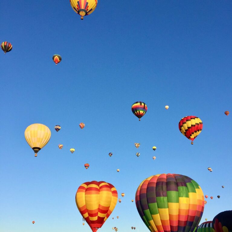 Photo of hot air balloons by Stephanie Klepacki on Unsplash