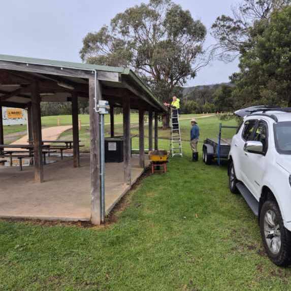 The pavillion looking fabulous!