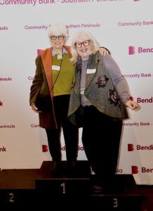 Rotary members Marion and Pauline attended the Bank Awards evening
